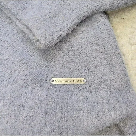 Abercrombie & Fitch Sweater Womens XL Shirt  Blue Longsleeve Soft AF Collection - Picture 8 of 12